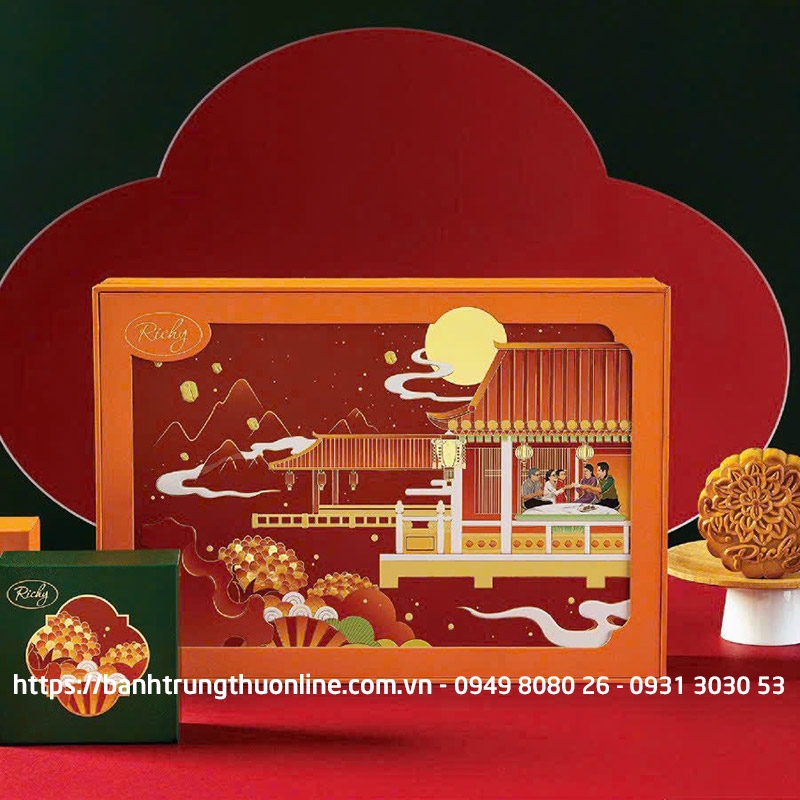Bánh trung thu Richy 2025 - Thu - Sum Vầy (Hộp 6 bánh)