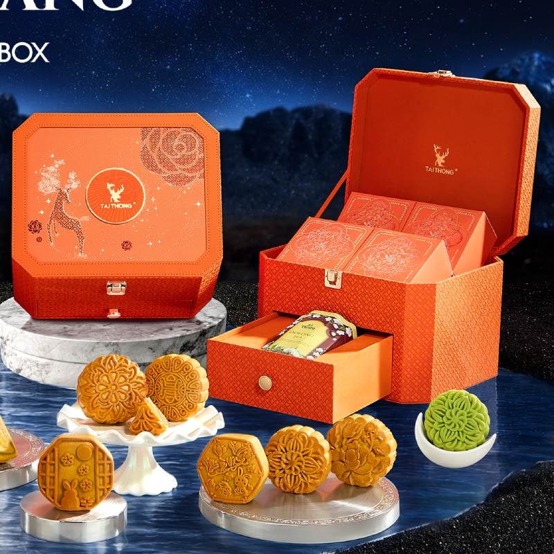 Bánh trung thu Taithong 2026 - SET 8: LỘC LƯU QUANG (CAM THÁI DƯƠNG)
